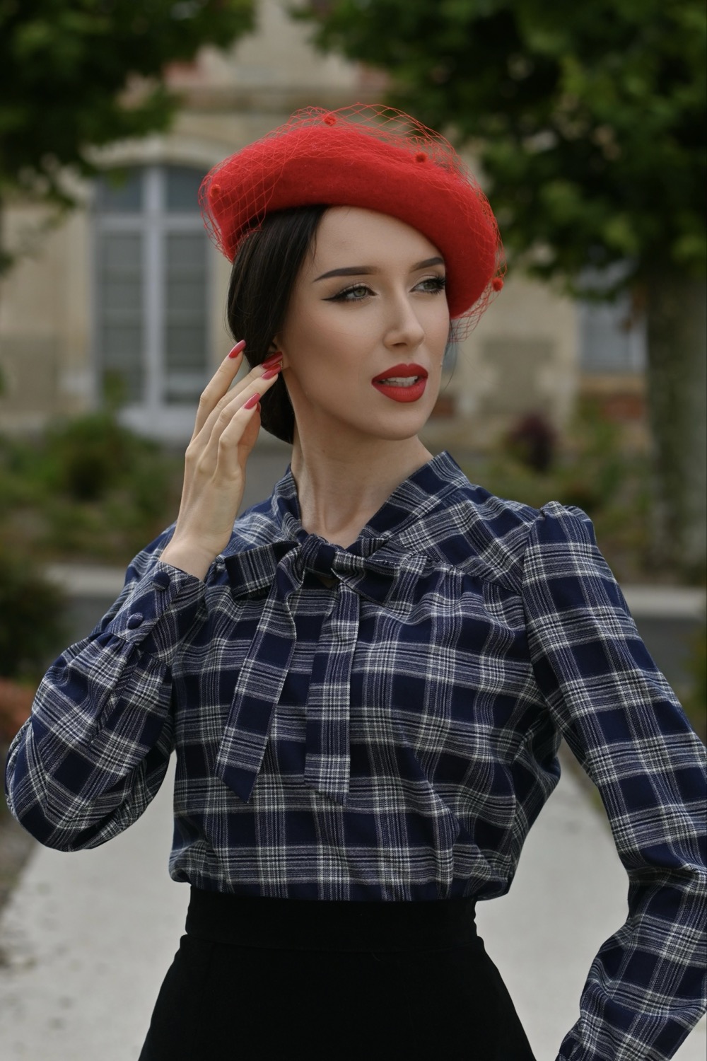 Jemima Tartan Blouse